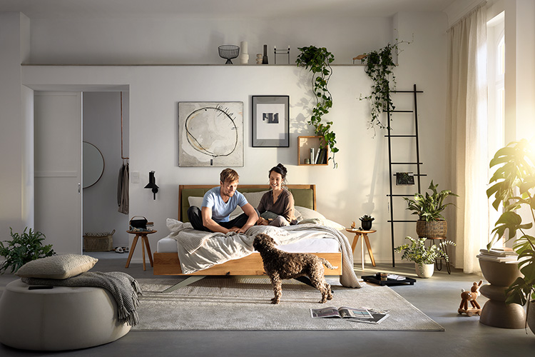 Kampagne ADA Mindful Living mit Bett Demadra