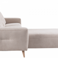 beiges Sofa ALIKA von ADA Möbel mit Holzfüßen im Scandi Stil