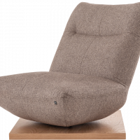 Relaxsessel Nyssa mit braunem Stoff