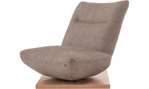 Relaxsessel Nyssa mit braunem Stoff