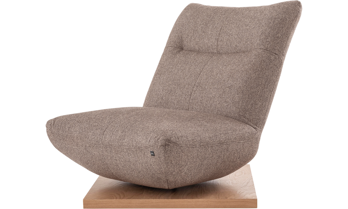 Relaxsessel Nyssa mit braunem Stoff